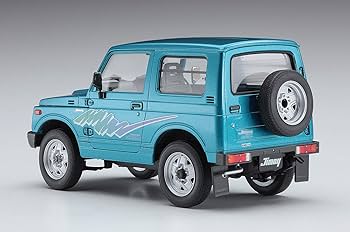 1/24 スズキ ジムニー JA11 サーファーサーフボード付 塗装済完成品 スズキ ジムニー (JA11-1型) w/ウッドステアリング (プラモデル
